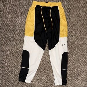 Nike Yellow and Black Athletic Pants